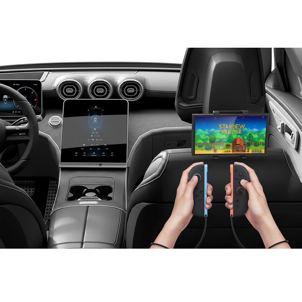 Gaming Console For Phone - ขาตั้งคอนโซลแบบพกพาสำหรับรถยนต์ ใช้ได้กับ Switch 2/Switch/OLED, ขายึดปรับระดับได้ รุ่น
