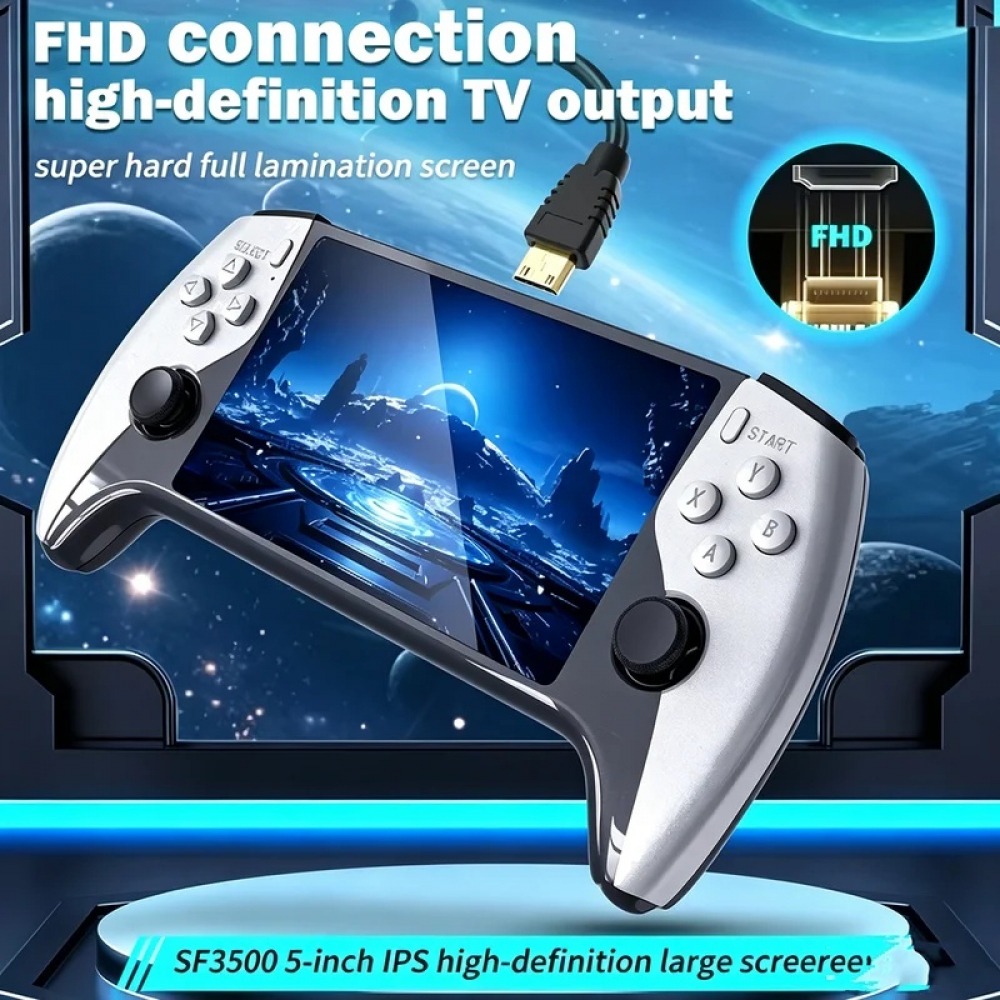 Gaming Console Buttons - SF3500 เครื่องเล่นเกมพกพาขนาด 5 นิ้ว สำหรับ PS1